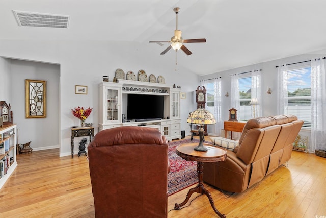 138 Copper Leaf Dr, Myrtle Beach, SC 29588 - living room featuring light wood finished floors and a ceiling fan