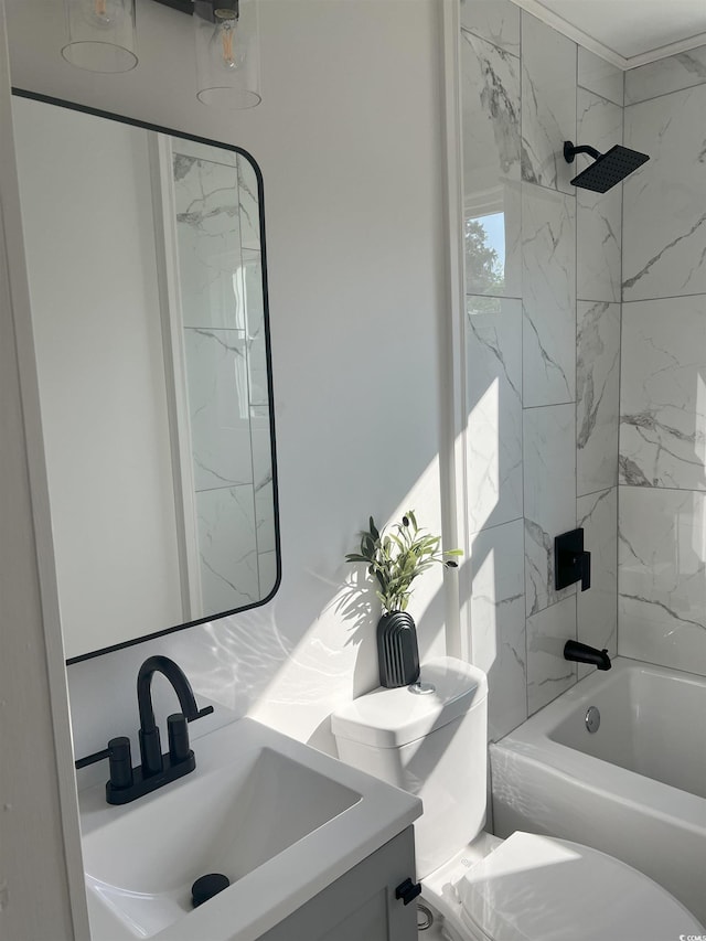 518 Nowell St, Georgetown, SC 29440 - bathroom featuring vanity and bathing tub / shower combination