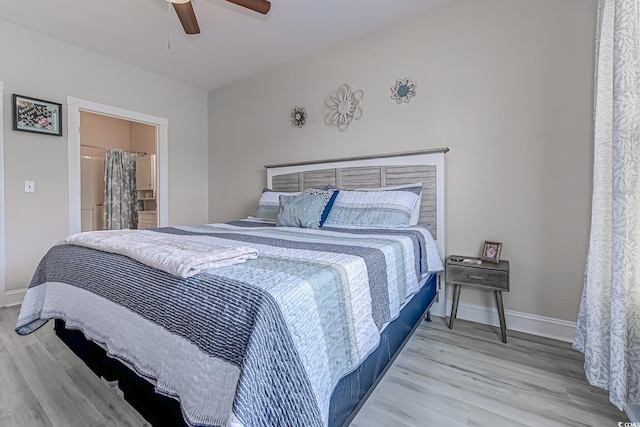110 S Shore Blvd Unit 203, Longs, SC 29568 - bedroom featuring wood finished floors and a ceiling fan