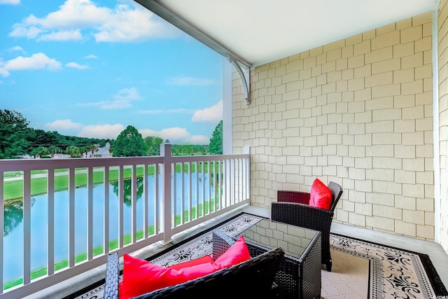 110 S Shore Blvd Unit 203, Longs, SC 29568 - balcony featuring a water view