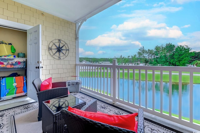 110 S Shore Blvd Unit 203, Longs, SC 29568 - balcony with a water view