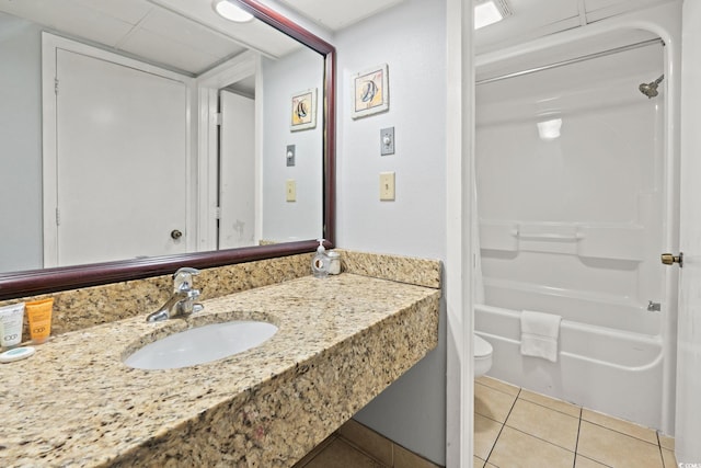 1501 S Ocean Blvd Unit 1039, Myrtle Beach, SC 29577 - full bath with tile patterned floors, vanity, and  shower combination