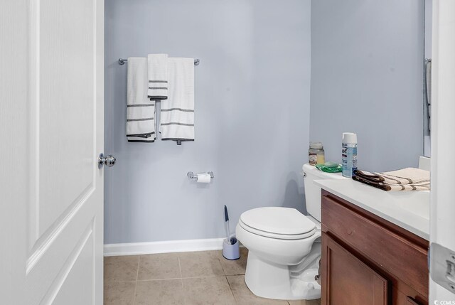 1857 Culbertson Ave Unit 1857, Myrtle Beach, SC 29577 - half bath with vanity and tile patterned flooring