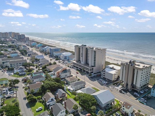1011 S Ocean Blvd Unit 301, North Myrtle Beach, SC 29582 - drone / aerial view of waterfront with a beach
