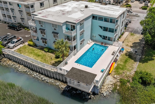 6301 N Ocean Blvd Unit 2B, North Myrtle Beach, SC 29582 - aerial view of property and surrounding area with a nearby body of water