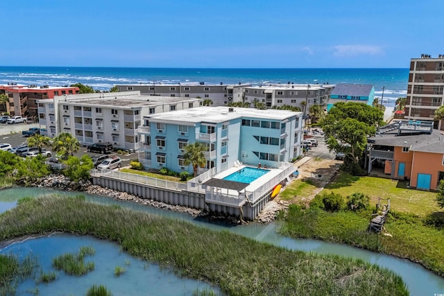 6301 N Ocean Blvd Unit 2B, North Myrtle Beach, SC 29582 - bird's eye view of a large body of water and apartment complex / building