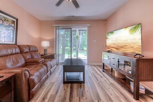 850 Fairway Dr Unit 904Ee, Longs, SC 29568 - living room with light wood finished floors and a ceiling fan