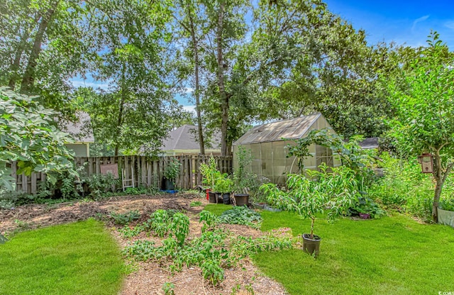 189 Aspen Loop, Pawleys Island, SC 29585 - view of yard featuring an exterior structure and an outbuilding