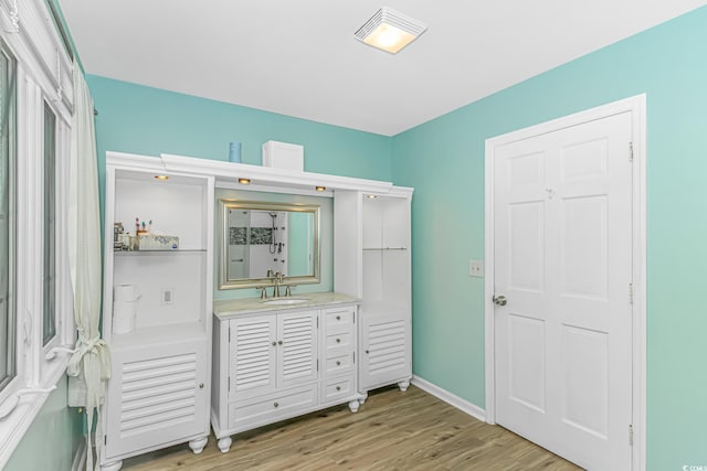 189 Aspen Loop, Pawleys Island, SC 29585 - bathroom featuring wood finished floors and vanity