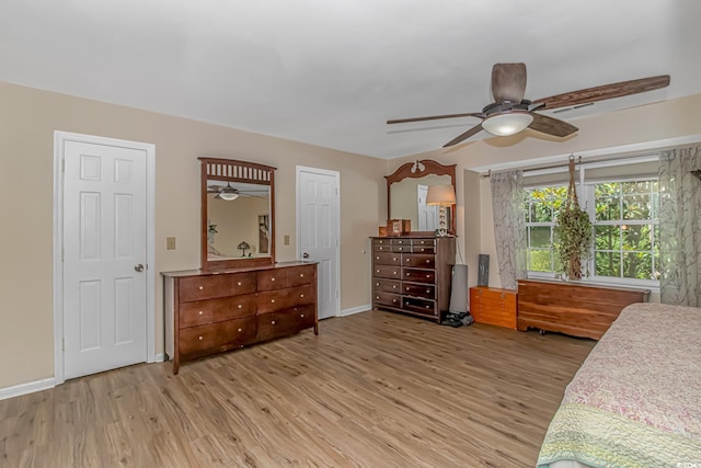189 Aspen Loop, Pawleys Island, SC 29585 - bedroom with wood finished floors and a ceiling fan