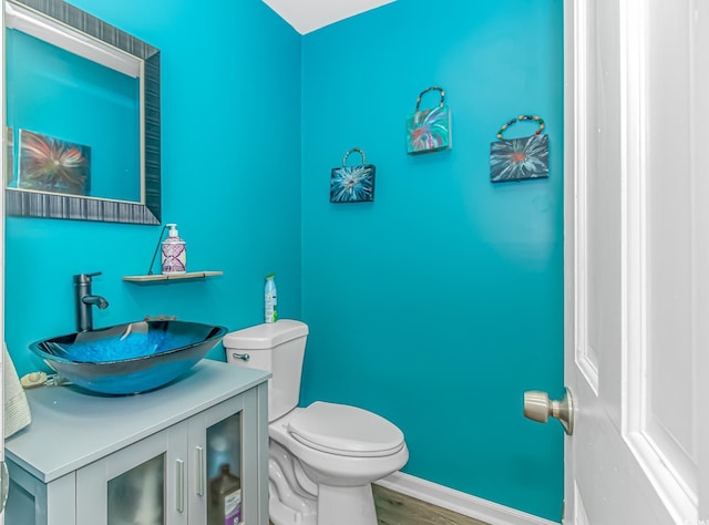 189 Aspen Loop, Pawleys Island, SC 29585 - bathroom with vanity and wood finished floors