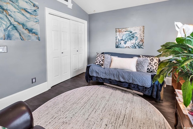 3907 Stillwood Dr, Myrtle Beach, SC 29588 - sitting room featuring vaulted ceiling and wood finished floors