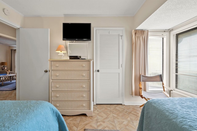 1820 N Ocean Blvd Unit 303D, North Myrtle Beach, SC 29582 - bedroom with crown molding