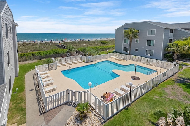 1820 N Ocean Blvd Unit 303D, North Myrtle Beach, SC 29582 - community pool with a patio and a water view