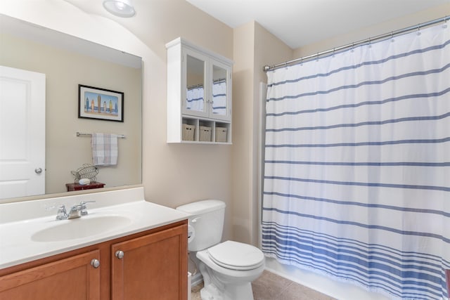 178 Parmalee Dr Unit C, Murrells Inlet, SC 29576 - full bath with vanity, tile patterned floors, and a shower with shower curtain