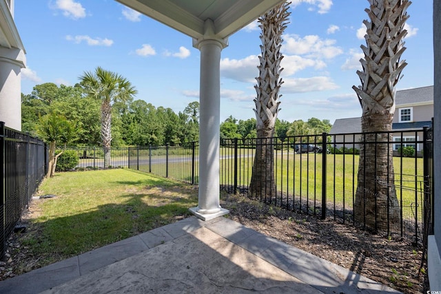 350 Saint Julian Ln, Myrtle Beach, SC 29579 - fenced backyard featuring a patio