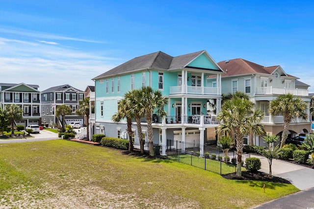 350 Saint Julian Ln, Myrtle Beach, SC 29579 - view of property with a residential view, an attached garage, and concrete driveway
