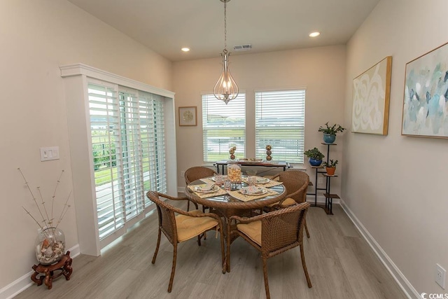 435 Rollins Dr, Longs, SC 29568 - dining room featuring light wood finished floors and recessed lighting