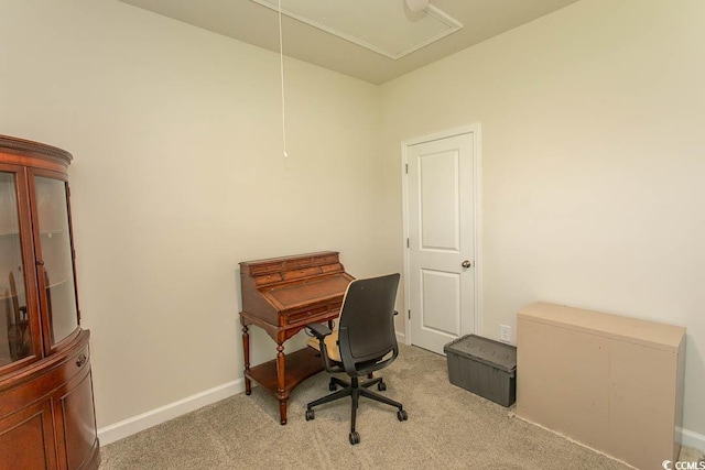 435 Rollins Dr, Longs, SC 29568 - carpeted office featuring attic access and baseboards