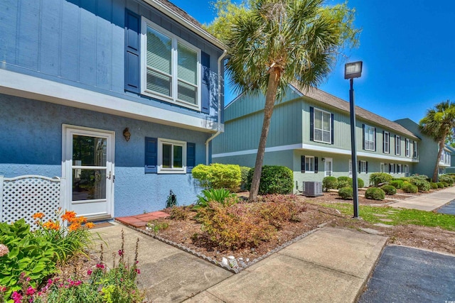 832 Villa Dr Unit 832, North Myrtle Beach, SC 29582 - view of property exterior featuring a central AC unit and stucco siding