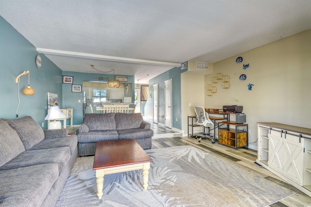 832 Villa Dr Unit 832, North Myrtle Beach, SC 29582 - living area featuring wood finished floors and an office area