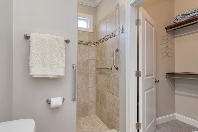 505 41st Ave S, North Myrtle Beach, SC 29582 - full bath with tiled shower and ornamental molding