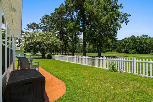 483 Oakmont Dr, Myrtle Beach, SC 29579 - fenced backyard with view of wooded area