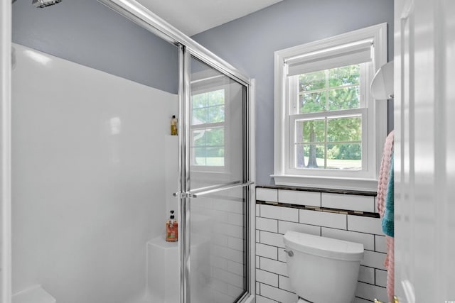 483 Oakmont Dr, Myrtle Beach, SC 29579 - bathroom with a shower stall and tile walls