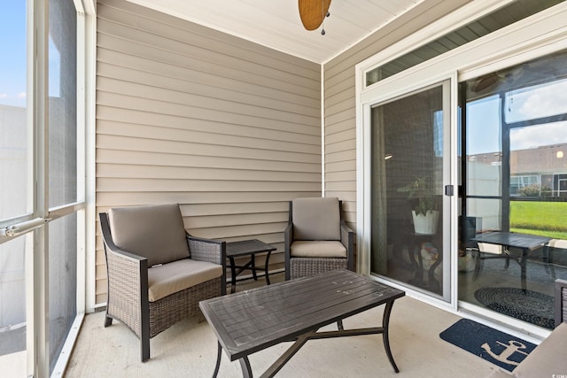1590 Palmina Loop Unit A, Myrtle Beach, SC 29588 - sunroom / solarium with a ceiling fan