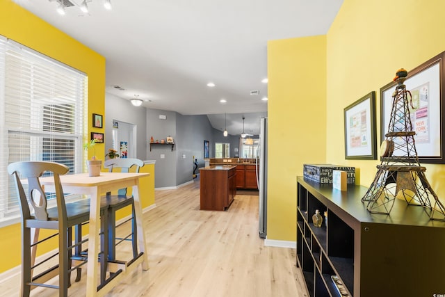 1590 Palmina Loop Unit A, Myrtle Beach, SC 29588 - dining room featuring light wood-style flooring and recessed lighting