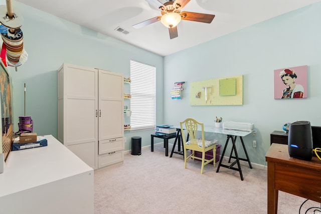1590 Palmina Loop Unit A, Myrtle Beach, SC 29588 - office space with light colored carpet and ceiling fan