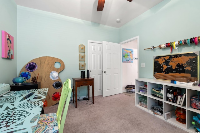 1590 Palmina Loop Unit A, Myrtle Beach, SC 29588 - bedroom featuring carpet flooring and a ceiling fan