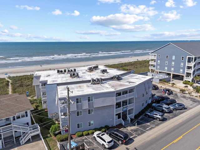 5000 N Ocean Blvd Unit E-2, North Myrtle Beach, SC 29582 - drone / aerial view of waterfront with a beach