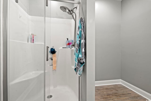 1428 Lanterns Rest Rd Unit 1428, Myrtle Beach, SC 29579 - full bath with a shower stall and wood finished floors