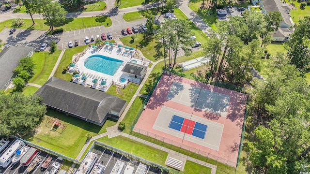 6570 Pebble Beach Cres, Myrtle Beach, SC 29588 - bird's eye view of a pool
