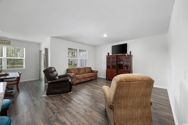 305 Forestbrook Cove Cir, Myrtle Beach, SC 29588 - living area with plenty of natural light, dark wood finished floors, and recessed lighting