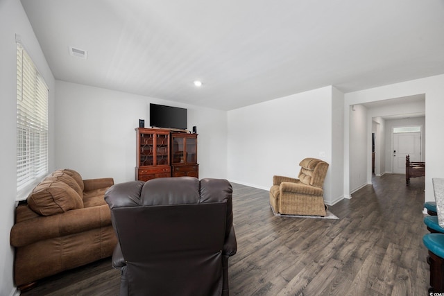 305 Forestbrook Cove Cir, Myrtle Beach, SC 29588 - living room featuring dark wood-style floors and recessed lighting
