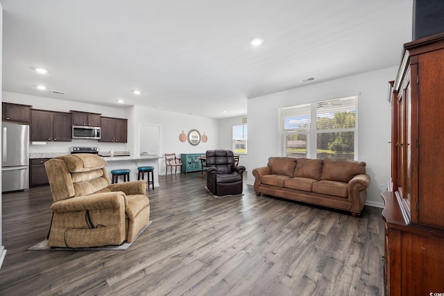 305 Forestbrook Cove Cir, Myrtle Beach, SC 29588 - living area featuring recessed lighting and dark wood-style floors