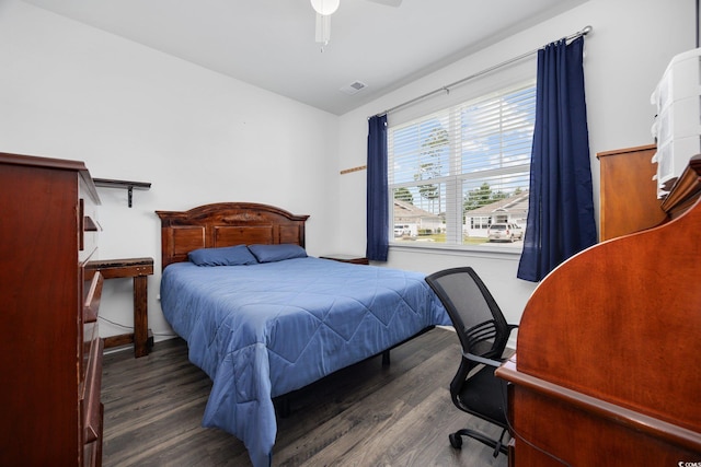 305 Forestbrook Cove Cir, Myrtle Beach, SC 29588 - bedroom with wood finished floors and a ceiling fan