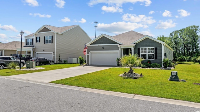 305 Forestbrook Cove Cir, Myrtle Beach, SC 29588 - view of front of home featuring driveway, a front yard, and a garage