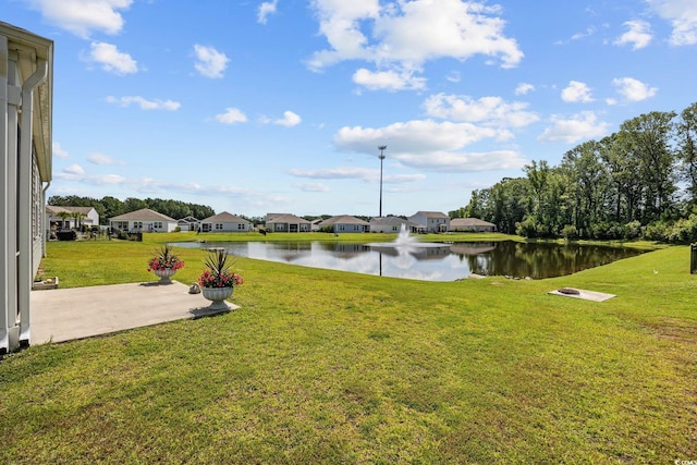 305 Forestbrook Cove Cir, Myrtle Beach, SC 29588 - view of grassy yard with a water view and a residential view