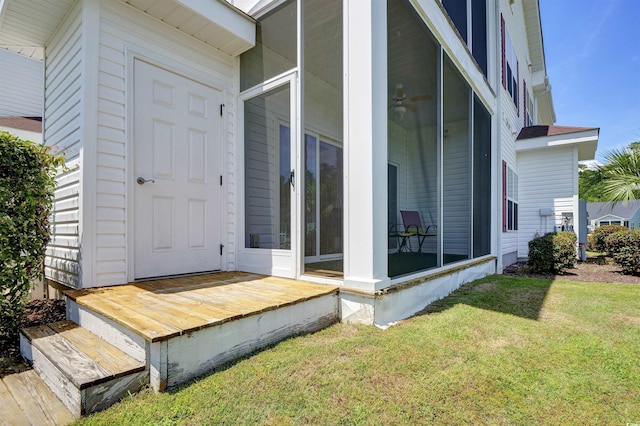 8855 Radcliff Dr NW Unit 50B, Calabash, NC 28467 - doorway to property with a yard