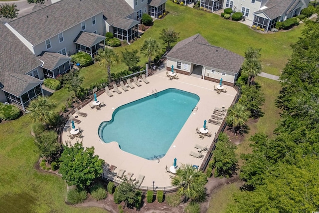310 Lockerbie Ct Unit 1057, Myrtle Beach, SC 29577 - bird's eye view of a pool area