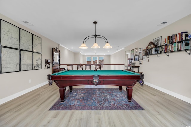 932 Abernathy Pl, Surfside Beach, SC 29575 - rec room featuring wood finished floors and pool table