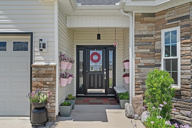 752 Hobonny Loop, Longs, SC 29568 - entrance to property with stone siding and a shingled roof