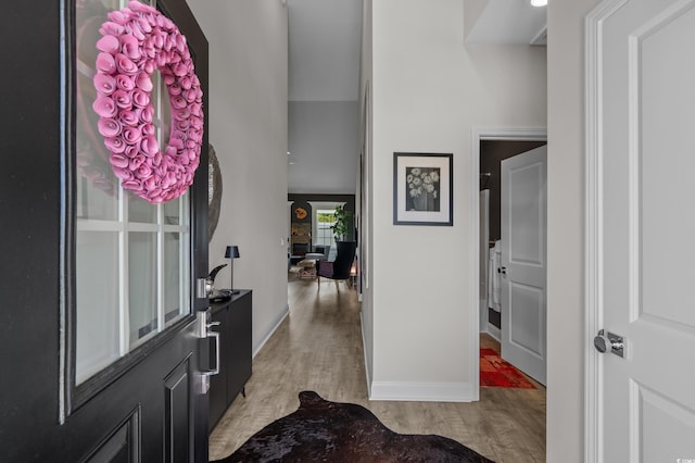 752 Hobonny Loop, Longs, SC 29568 - foyer with light wood-style flooring and baseboards