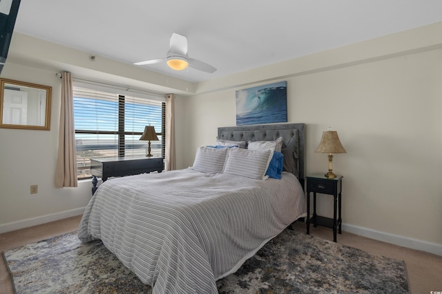 5511 N Ocean Blvd Unit 1801, Myrtle Beach, SC 29577 - bedroom featuring carpet floors and ceiling fan