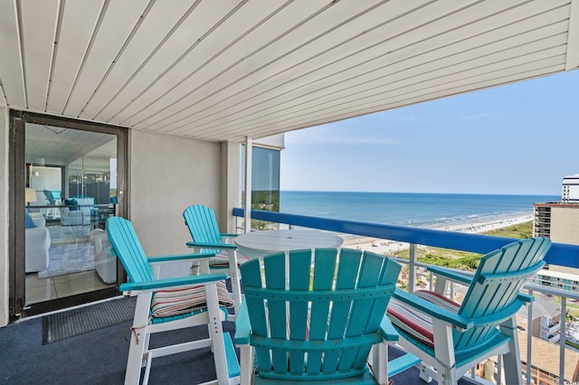 5511 N Ocean Blvd Unit 1801, Myrtle Beach, SC 29577 - balcony with a water view