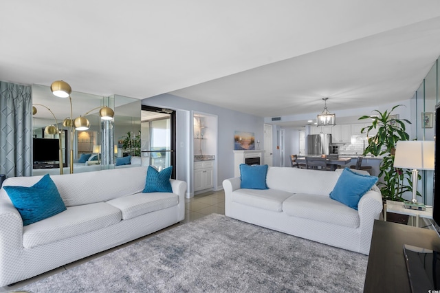 5511 N Ocean Blvd Unit 1801, Myrtle Beach, SC 29577 - living area with light tile patterned floors