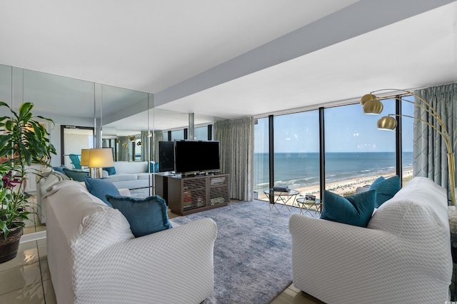 5511 N Ocean Blvd Unit 1801, Myrtle Beach, SC 29577 - living room featuring expansive windows